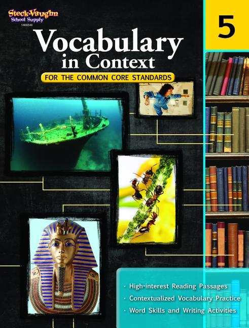 Book cover for Vocabulary in Context for the Common Core Standards Reproducible Grade 5 (2011)