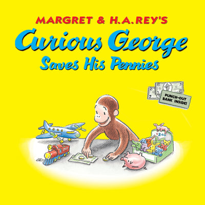 Book cover for Curious George Saves His Pennies