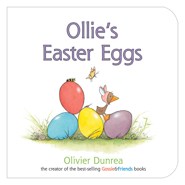 Book cover for Ollie's Easter Eggs Board Book: An Easter and Springtime Book for Kids