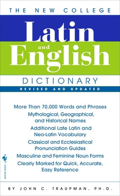 Book cover for The New College Latin & English Dictionary, Revised and Updated