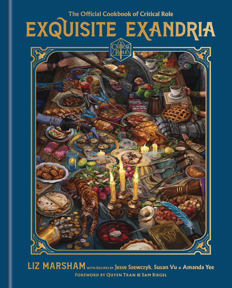 Book cover for Exquisite Exandria: The Official Cookbook of Critical Role