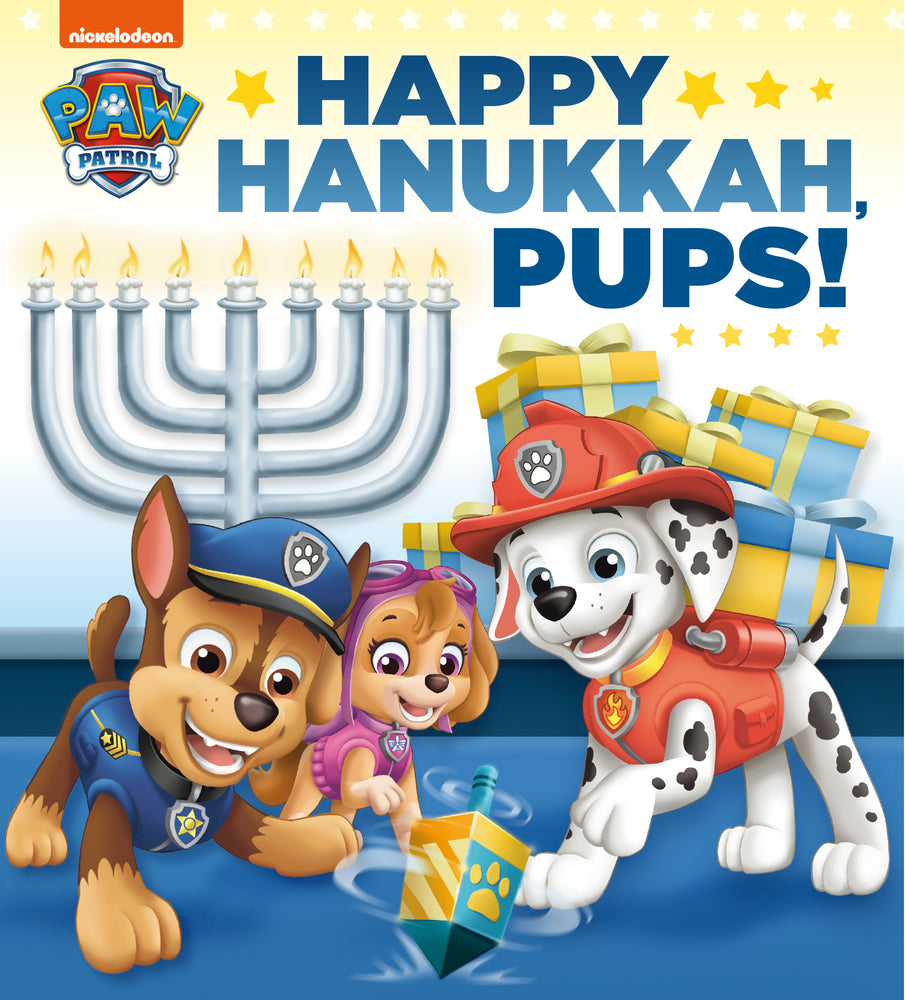 Book cover for Happy Hanukkah, Pups! (Paw Patrol)