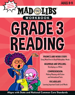 Book cover for Mad Libs Workbook: Grade 3 Reading: World's Greatest Word Game