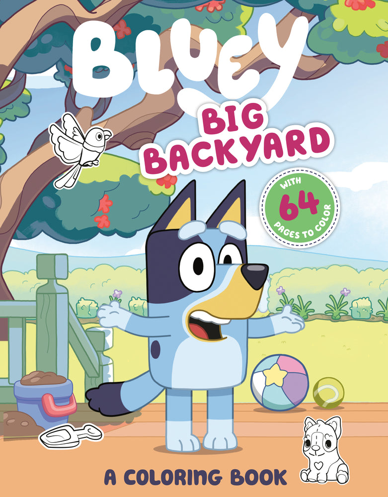 Book cover for Bluey: Big Backyard: A Coloring Book