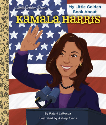 Book cover for My Little Golden Book about Kamala Harris