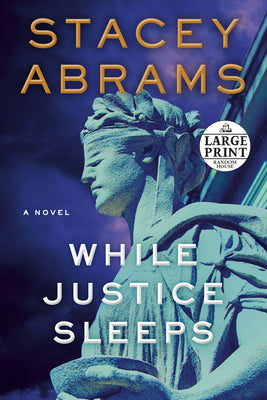 Book cover for While Justice Sleeps