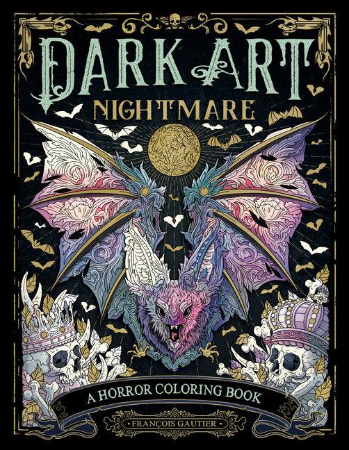 Book cover for Dark Art Nightmare: A Horror Coloring Book