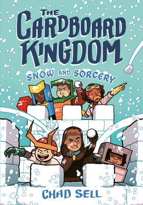 Book cover for The Cardboard Kingdom #3: Snow and Sorcery: (A Graphic Novel)