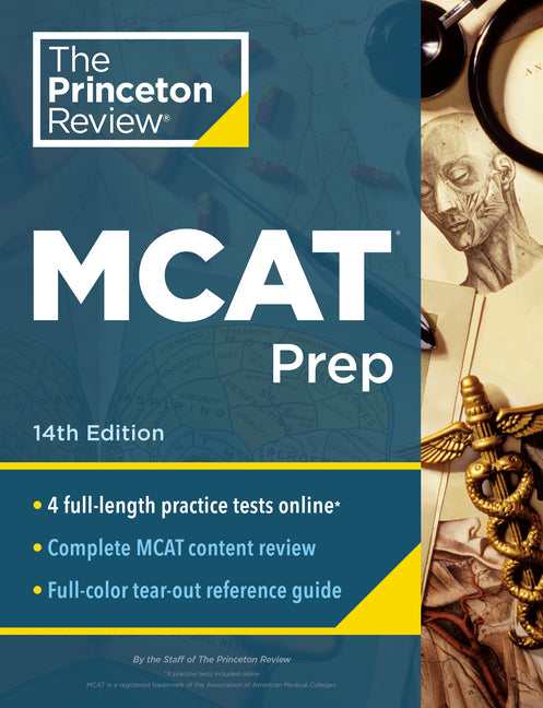 Book cover for Princeton Review MCAT Prep, 14th Edition: 4 Practice Tests + Complete Content Coverage