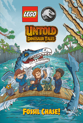 Book cover for Untold Dinosaur Tales #3: Fossil Chase! (Lego Jurassic World)