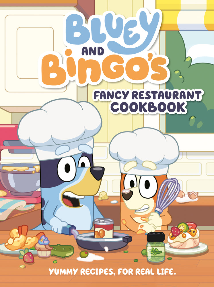 Book cover for Bluey and Bingo's Fancy Restaurant Cookbook: Yummy Recipes, for Real Life