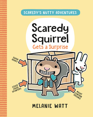 Book cover for Scaredy Squirrel Gets a Surprise: (A Graphic Novel)