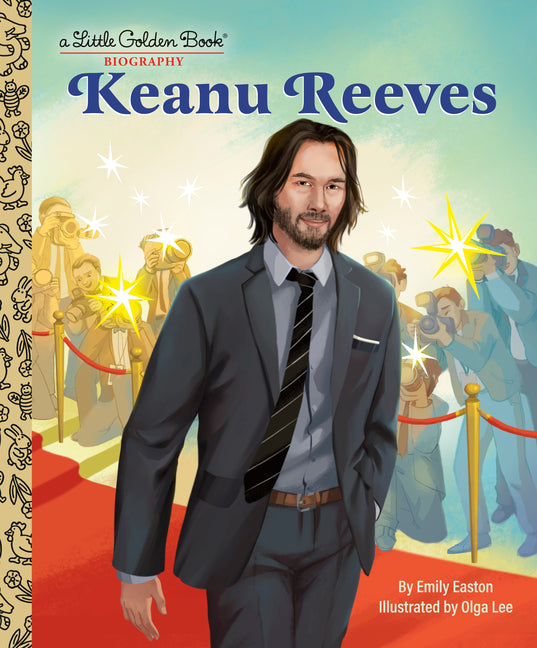 Book cover for Keanu Reeves: A Little Golden Book Biography