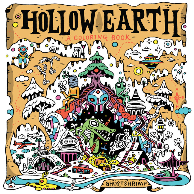 Book cover for Hollow Earth: A Coloring Book