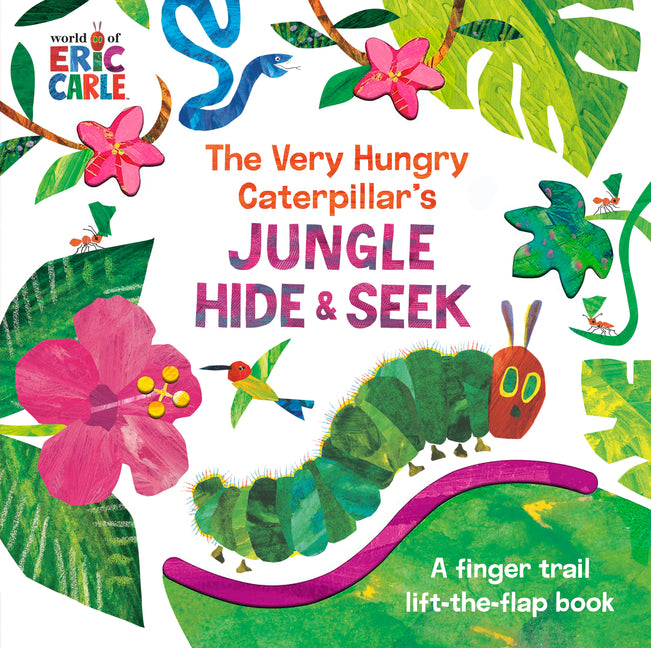 Book cover for Very Hungry Caterpillar's Jungle Hide & Seek: A Finger Trail Lift-The-Flap Book