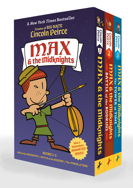 Book cover for Max and the Midknights Paperback 3-Book Boxed Set: Max and the Midknights; Max and the Midknights: Battle of the Bodkins; Max and the Midknights: The
