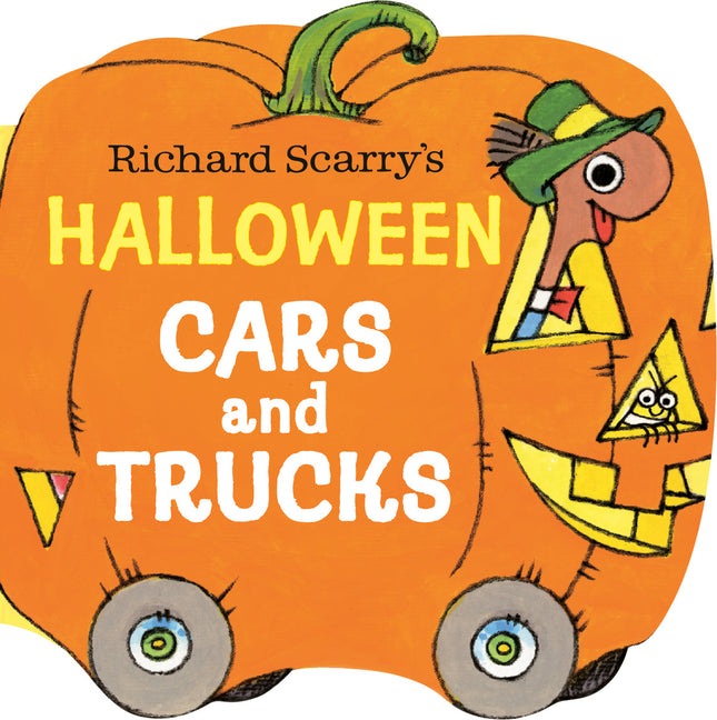 Book cover for Richard Scarry's Halloween Cars and Trucks