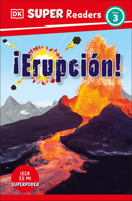 Book cover for DK Super Readers Level 3 Spanish Translation Eruption - ¡Erupción!