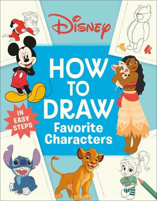 Book cover for Disney How to Draw Favorite Characters