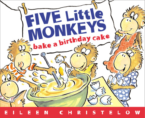 Book cover for Five Little Monkeys Bake a Birthday Cake