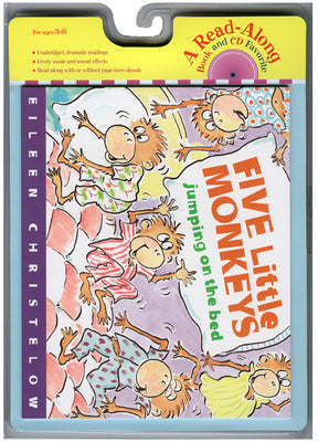 Book cover for Five Little Monkeys Jumping on the Bed Book & CD [With CD (Audio)]
