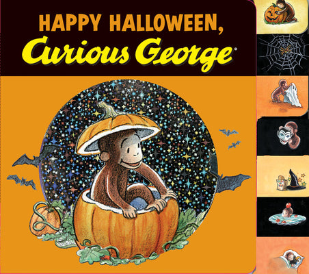 Book cover for Happy Halloween, Curious George