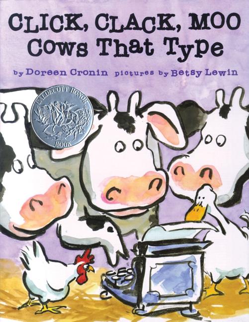 Book cover for Click, Clack, Moo: Cows That Type