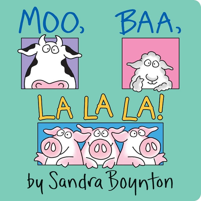 Book cover for Moo, Baa, La La La!: Oversized Lap Board Book