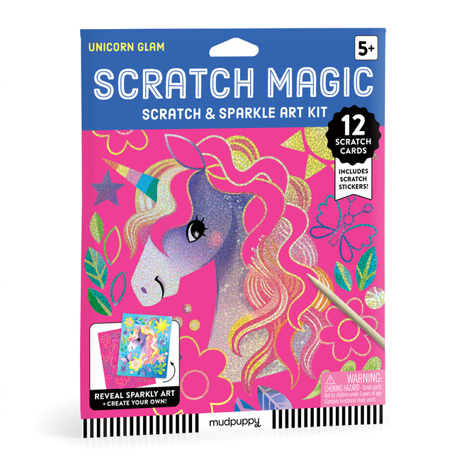 Book cover for Unicorn Glam Scratch & Sparkle Art Activity Kit