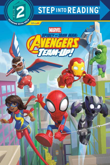 Book cover for Marvel Spidey and Iron Man: Avengers Team-Up! (Spidey and His Amazing Friends)