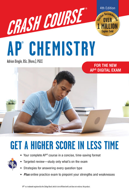 Book cover for AP Chemistry Crash Course, Book + Online: Get a Higher Score in Less Time (Fourth Edition, Revised)