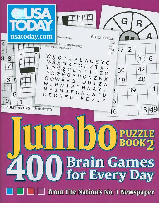 Book cover for USA Today Jumbo Puzzle Book 2: 400 Brain Games for Every Day