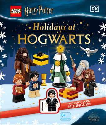 Book cover for Lego Harry Potter Holidays at Hogwarts: With Lego Harry Potter Minifigure in Yule Ball Robes