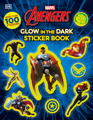 Book cover for Marvel Avengers Glow in the Dark Sticker Book: With More Than 100 Stickers