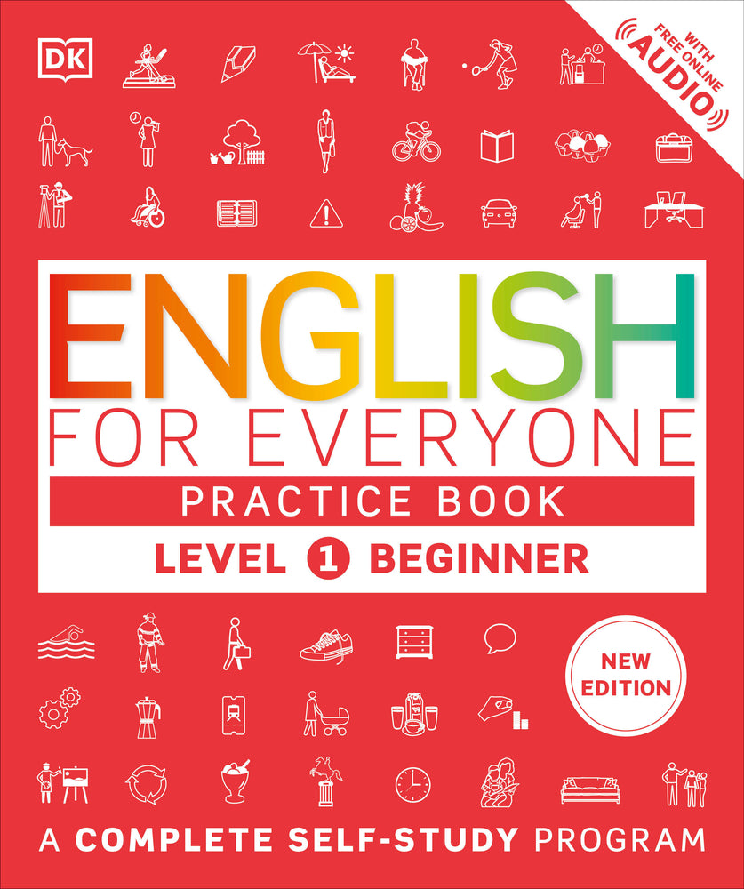 Book cover for English for Everyone Practice Book Level 1 Beginner: A Complete Self-Study Program
