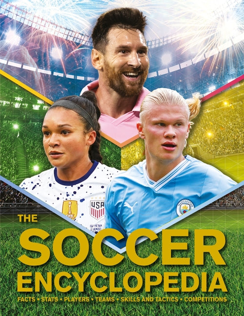 Book cover for Kingfisher Soccer Encyclopedia: Euro 2024 Edition with Free Poster [With World Cup Poster]