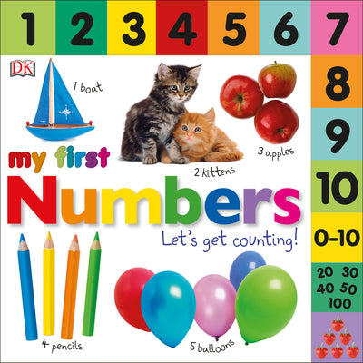 Book cover for Tabbed Board Books: My First Numbers: Let's Get Counting!