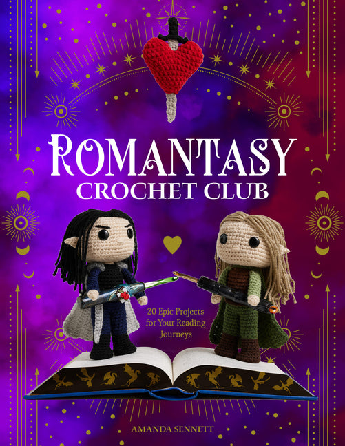 Book cover for Romantasy Crochet Club: 20 Epic Projects for Your Reading Journeys