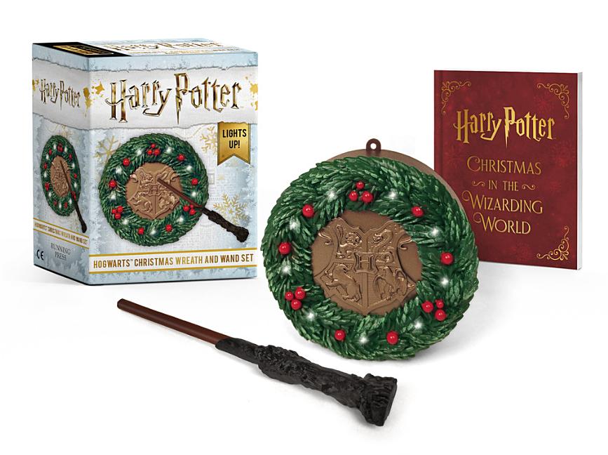 Book cover for Harry Potter: Hogwarts Christmas Wreath and Wand Set: Lights Up!