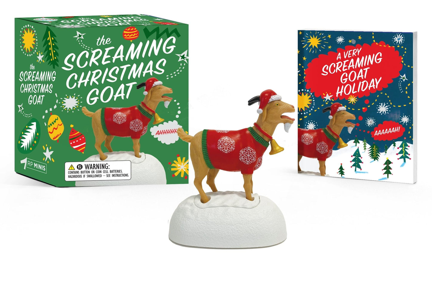 Book cover for The Screaming Christmas Goat: Ahhhhh!