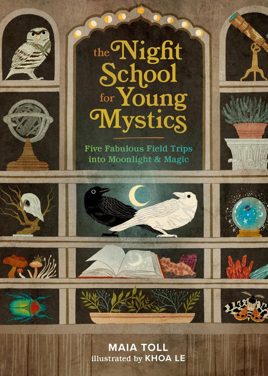 Book cover for The Night School for Young Mystics: Five Fabulous Field Trips Into Moonlight and Magic