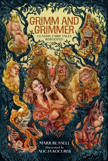 Book cover for Grimm and Grimmer: Classic Fairy Tales Rebooted