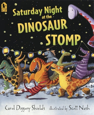 Book cover for Saturday Night at the Dinosaur Stomp