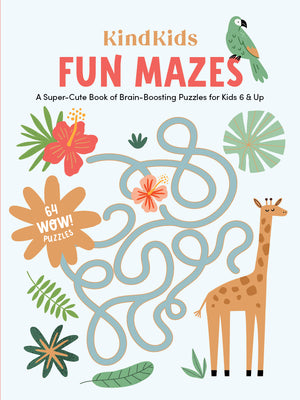 Book cover for Kindkids Fun Mazes: A Super-Cute Book of Brain-Boosting Puzzles for Kids 6 & Up