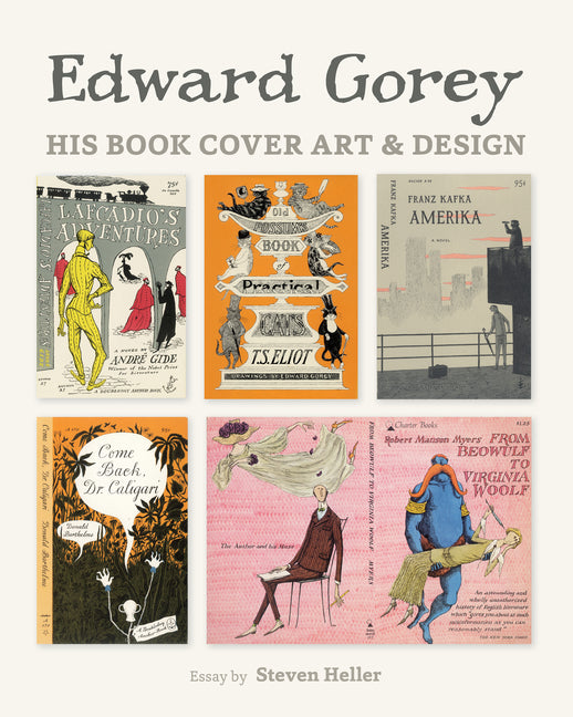 Book cover for Edward Gorey: His Book Cover Art & Design