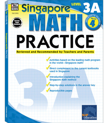 Book cover for Math Practice, Grade 4: Reviewed and Recommended by Teachers and Parents Volume 11