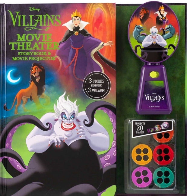 Book cover for Disney Villains: Movie Theater Storybook & Movie Projector