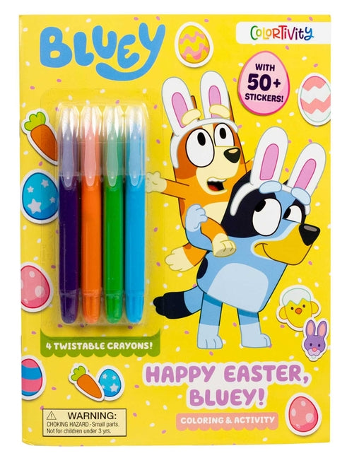 Book cover for Bluey Colortivity: Happy Easter, Bluey!