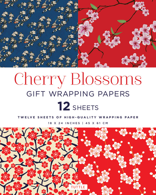 Book cover for Cherry Blossoms Gift Wrapping Papers - 12 Sheets: 18 X 24 Inch (45 X 61 CM) Wrapping Paper
