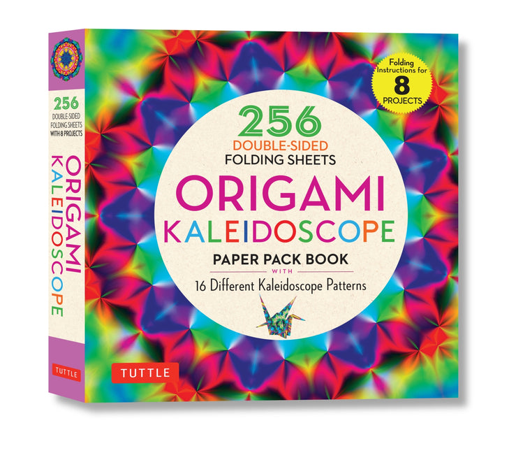 Book cover for Origami Kaleidoscope Paper Pack Book: 256 Double-Sided Folding Sheets (Includes Instructions for 8 Models)